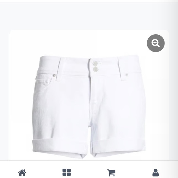Hudson Jeans White Denim Shorts Croxley Size 25 - Picture 2 of 9